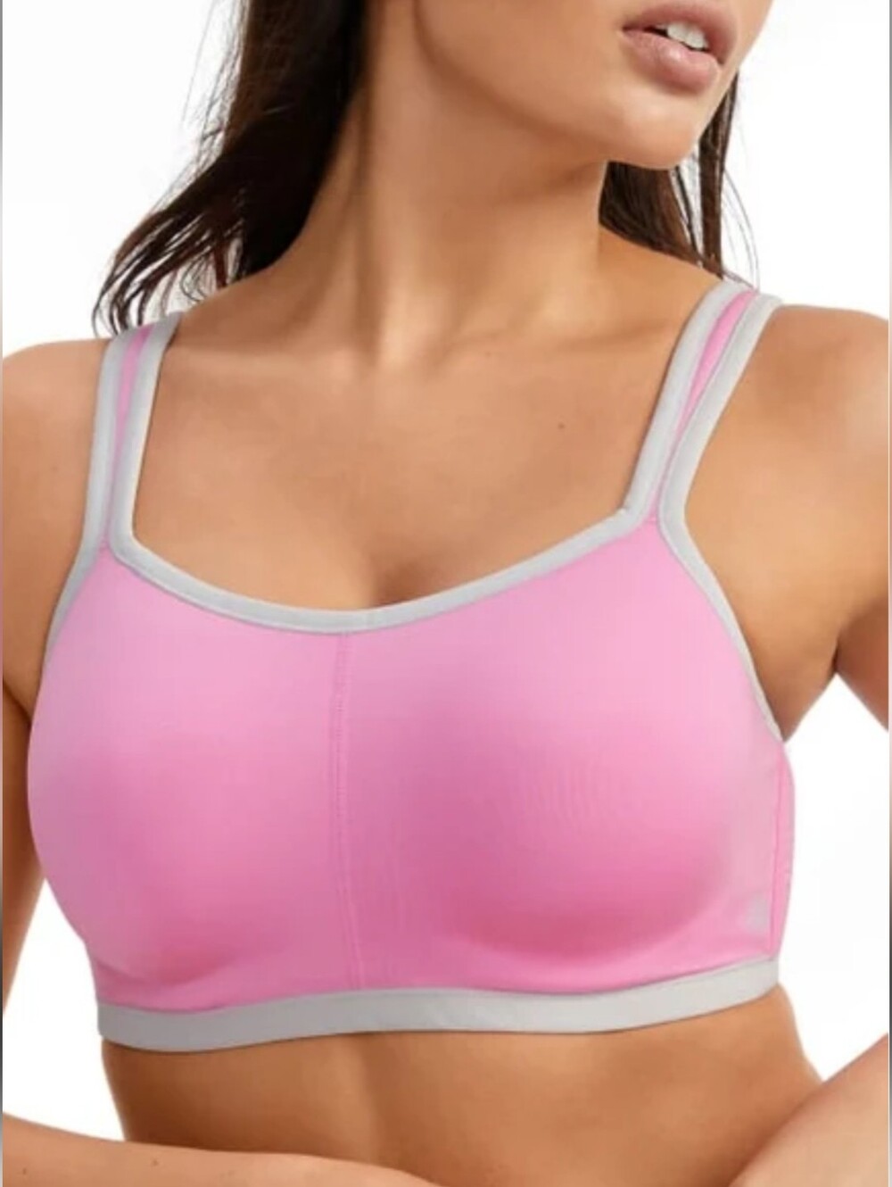 NATORI YOGI CONVERTIBLE UNDERWIRE SPORTS BRA INVIOLET QUARTZ/DUSK  // SIZE: 34DD